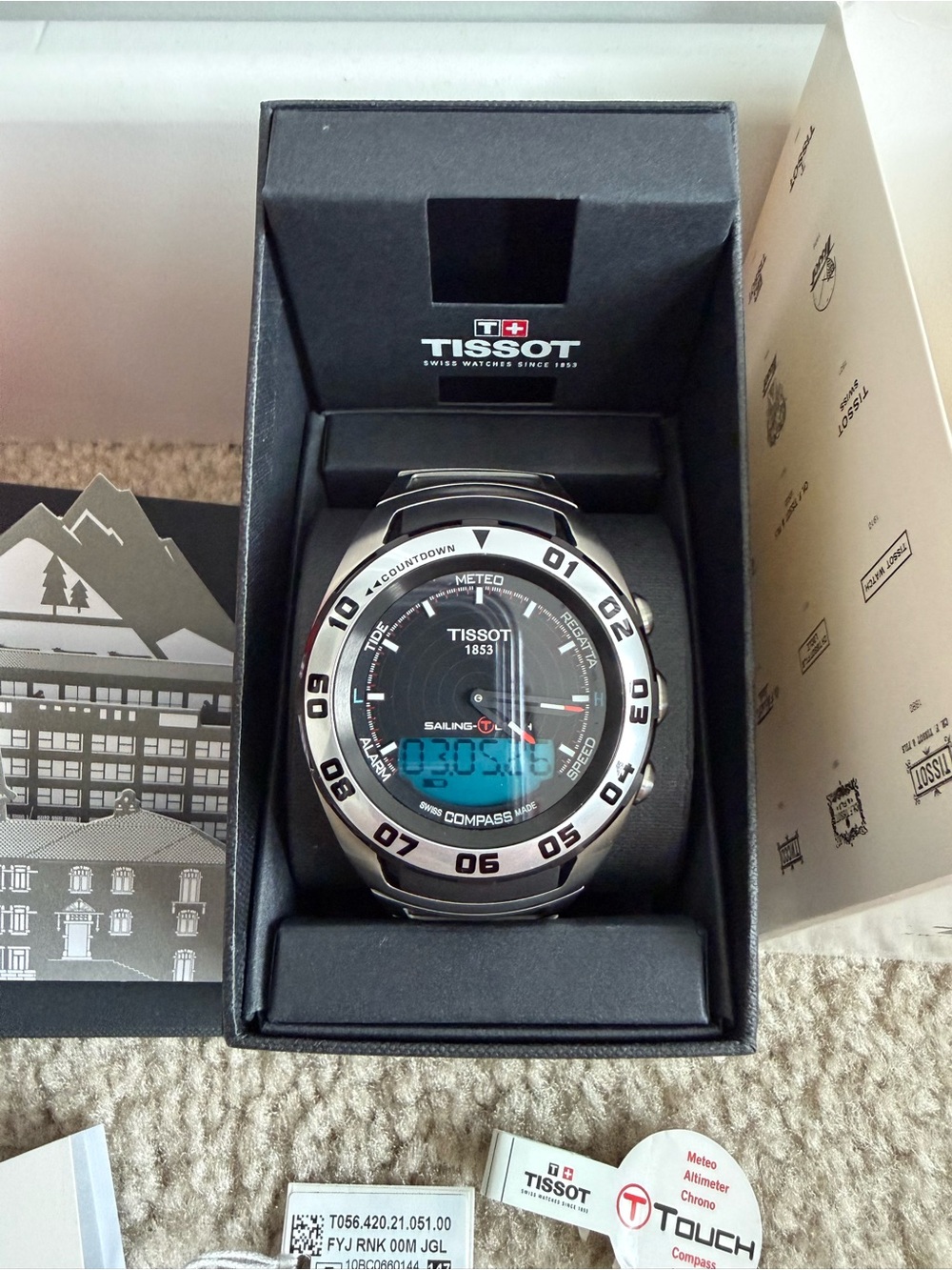 Tissot Sailing-Touch Model TO564202105100 Watch - Stainless Steel